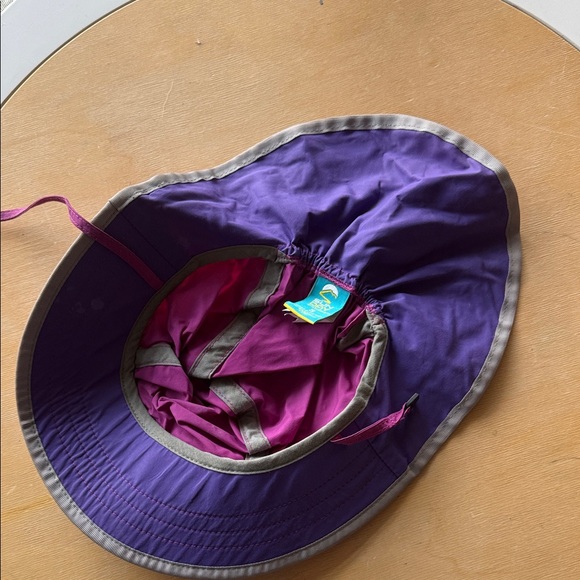 Sunday afternoons Purple Sun Hat with Gray Trim - Picture 2 of 3